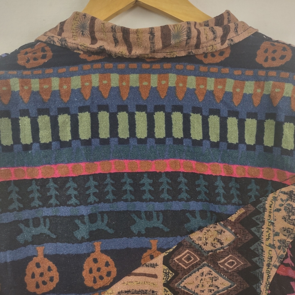 Sacred Threads Boho Hippie Multicolor Blazer Jack… - image 6